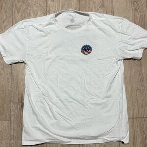 White quicksilver USA tee